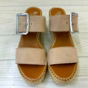 Franco Sarto Coastal Wedge Sandal, Women's Size 6.5  M, Lt Mocha